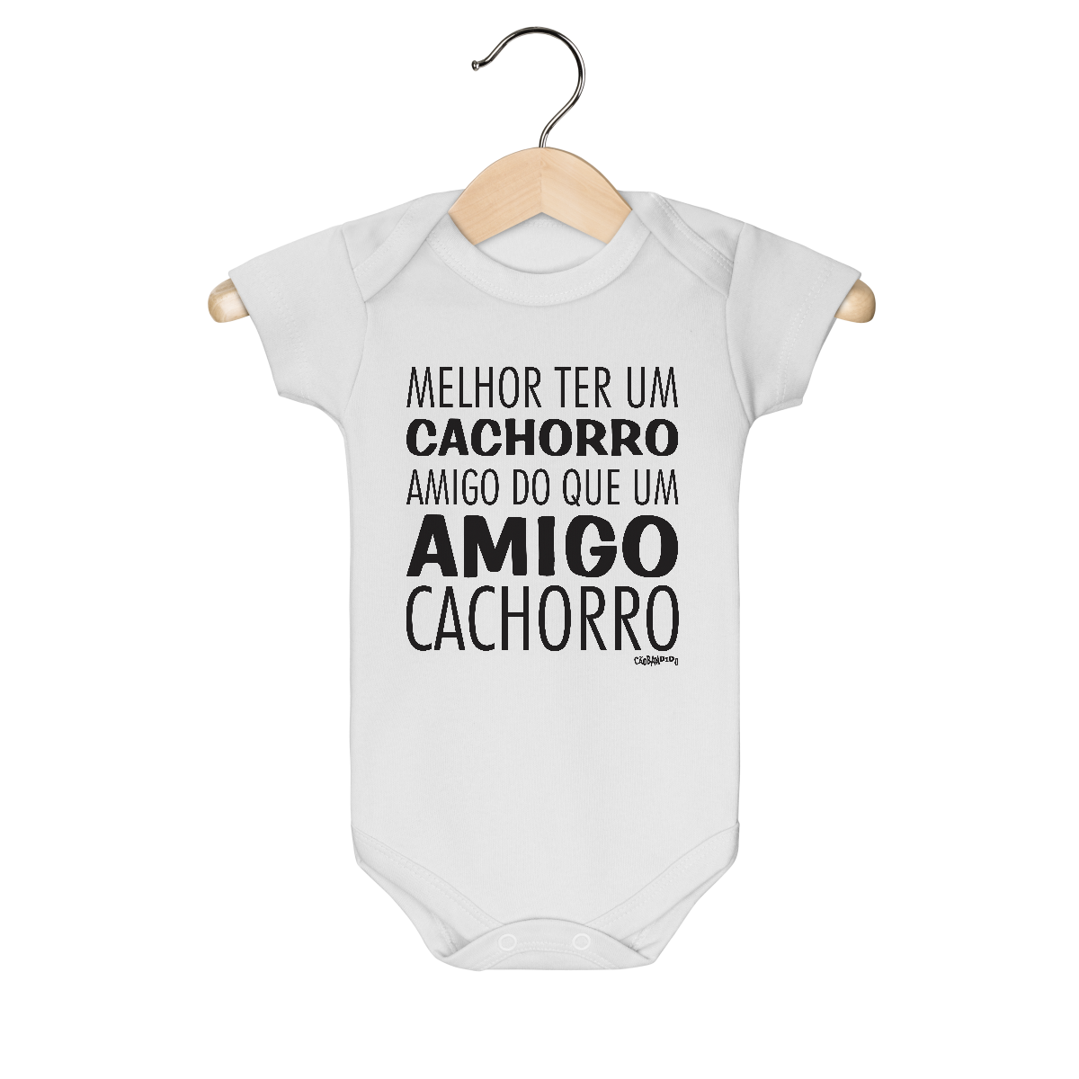 Nome do produto: Body Bebê Cachorro Amigo ou Amigo Cachorro
