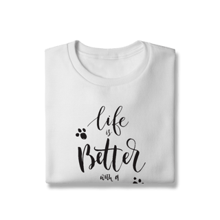 Nome do produto Moletom Blusão Life is Better With a Dog