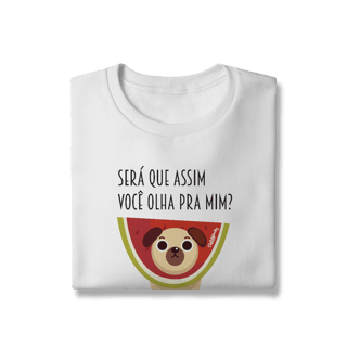 Nome do produto Moletom Blusão Cachorro Melancia - Será Que Assim Você Olha Pra Mim?