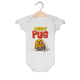 Nome do produto Body Bebê Angry Pug