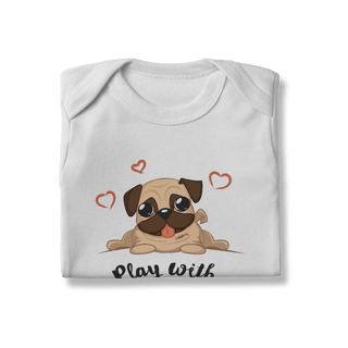 Nome do produto Body Bebê Pug Play With Me
