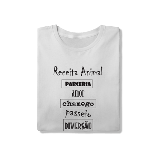 Nome do produto Camiseta Cachorro Receita Animal
