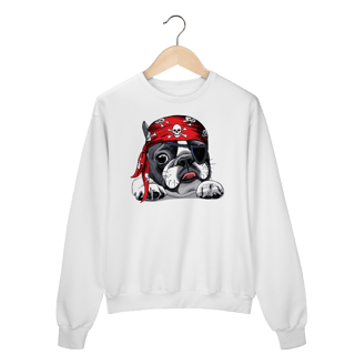 Nome do produto Moletom Blusão Bulldog Francês Pirata