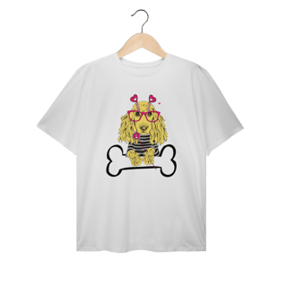 Nome do produto Camiseta Plus Size Cocker de Óculos
