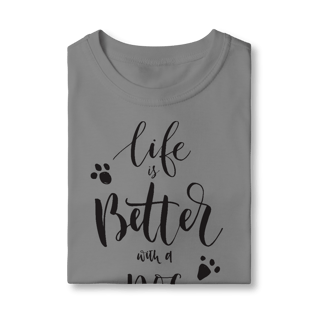 Nome do produto Camiseta Infantil Life is Better With a Dog