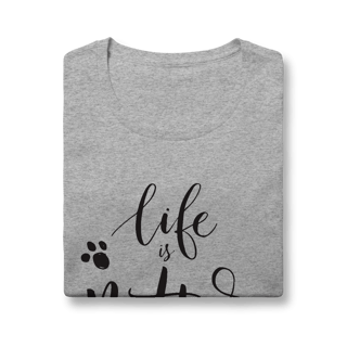 Nome do produto Baby Look Life is Better With a Dog