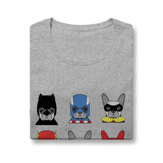 Nome do produto Baby Look Cachorros Super-Heróis
