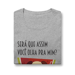 Nome do produto Baby Look Cachorro Melancia - Será Que Assim Você Olha Pra Mim?
