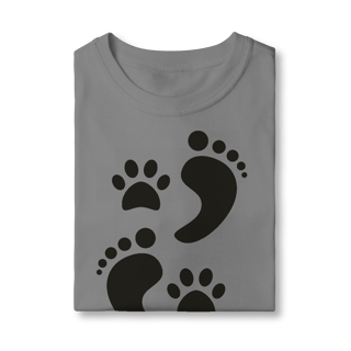 Nome do produto Camiseta Infantil Cachorro Pegadas