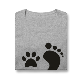 Nome do produto Baby Look Cachorro Pegadas
