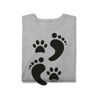 Nome do produto Camiseta Plus Size Cachorro Pegadas