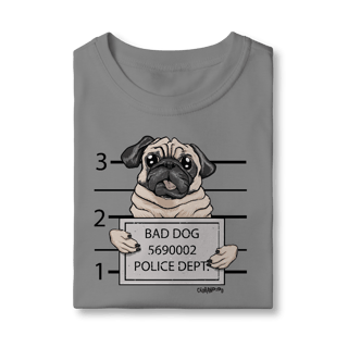Nome do produto Camiseta Infantil Pug Bad Dog