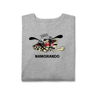 Nome do produto Camiseta Cachorro Status Namorando