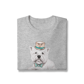 Nome do produto Moletom Blusão West Terrier de Gravata e Chapéu