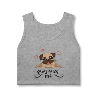 Nome do produto Regata Pug Play With Me