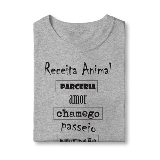 Nome do produto Camiseta Infantil Cachorro Receita Animal
