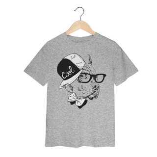 Nome do produto Camiseta Infantil Pitbull de Boné e Óculos