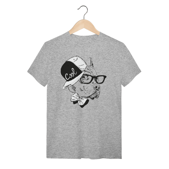Camiseta Pitbull de Boné e Óculos