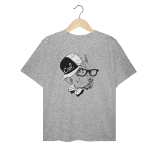 Nome do produto Camiseta Plus Size Pitbull de Boné e Óculos