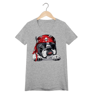 Nome do produto Baby Look Bulldog Francês Pirata