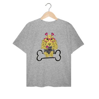Nome do produto Camiseta Plus Size Cocker de Óculos