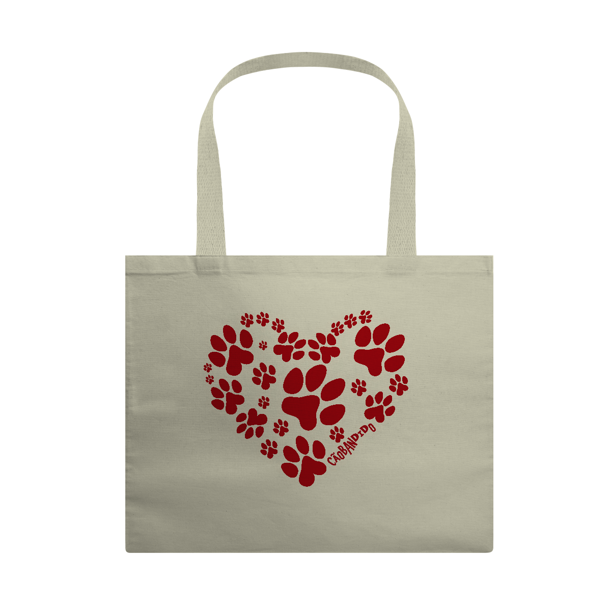 Nome do produto: Ecobag Coração - I Love My Dog