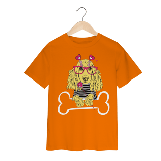 Nome do produto Camiseta Infantil Cocker de Óculos