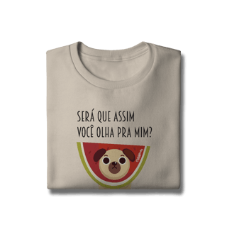 Nome do produto Moletom Blusão Cachorro Melancia - Será Que Assim Você Olha Pra Mim?