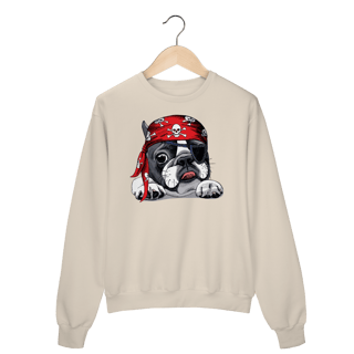 Nome do produto Moletom Blusão Bulldog Francês Pirata