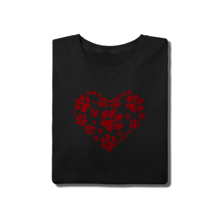 Nome do produto Camiseta Coração - I Love My Dog