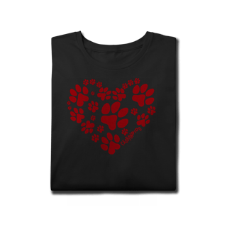 Nome do produto Camiseta Plus Size Coração - I Love My Dog