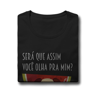Nome do produto Baby Look Cachorro Melancia - Será Que Assim Você Olha Pra Mim?
