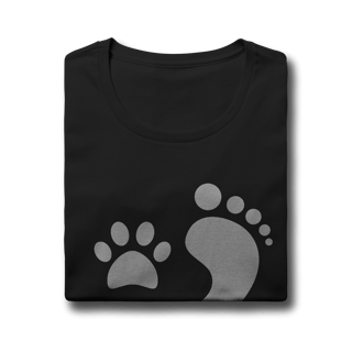Nome do produto Baby Look Cachorro Pegadas
