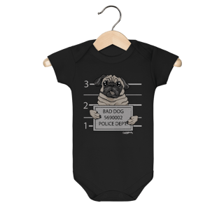 Nome do produto Body Bebê Pug Bad Dog
