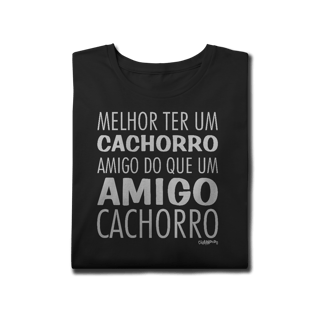 Nome do produto Camiseta Plus Size Cachorro Amigo ou Amigo Cachorro