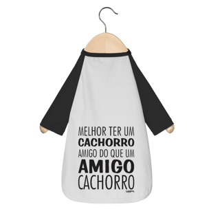 Camiseta para Cachorro - Cachorro Amigo ou Amigo Cachorro
