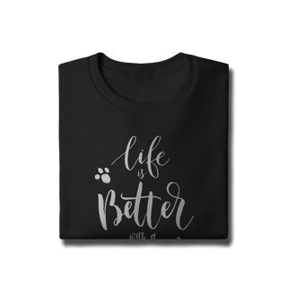 Nome do produto Moletom Blusão Life is Better With a Dog