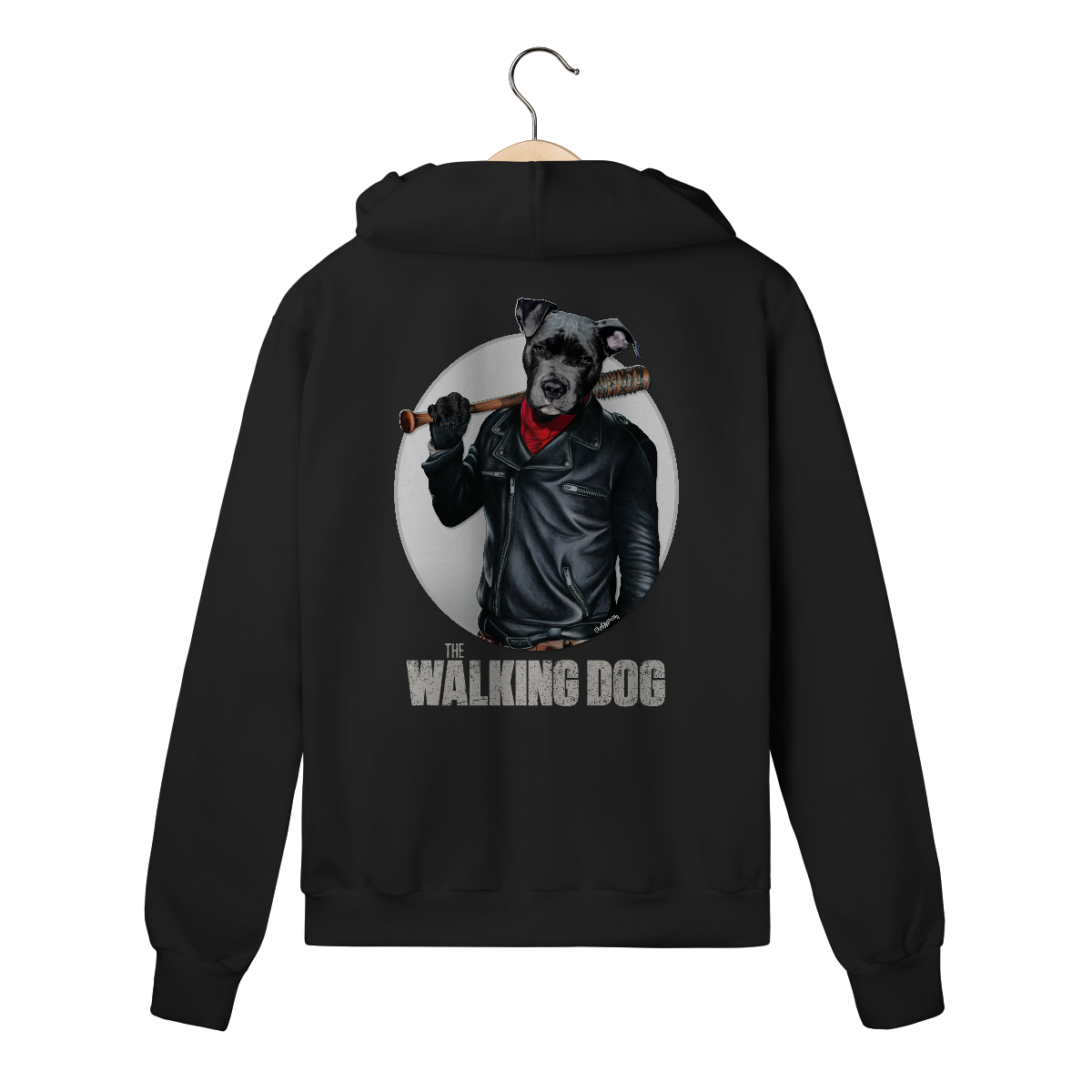 Nome do produto: Moletom com Zíper e Capuz - The Walking Dog