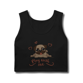Nome do produto Regata Pug Play With Me