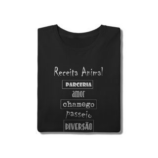 Nome do produto Camiseta Cachorro Receita Animal