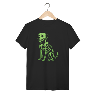 Nome do produto Camiseta Cachorro Esqueleto Neon