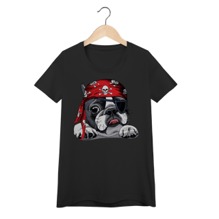 Nome do produto Baby Look Bulldog Francês Pirata