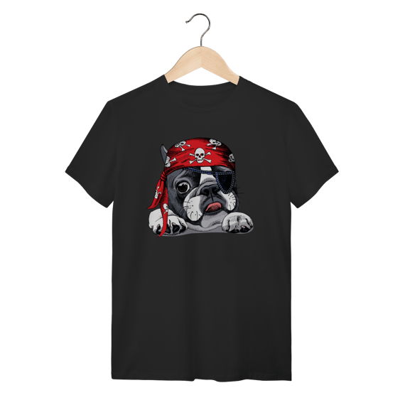 Camiseta Bulldog Francês Pirata