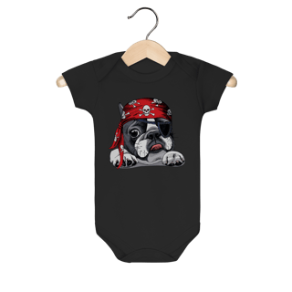 Nome do produto Body Bebê Bulldog Francês Pirata