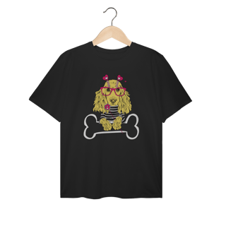 Camiseta Plus Size Cocker de Óculos