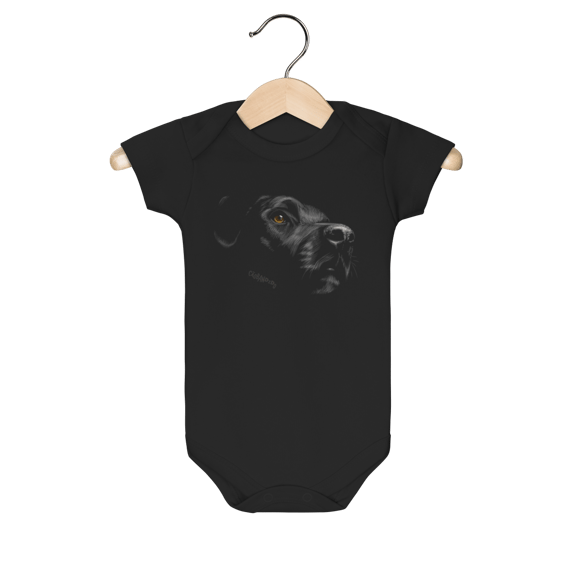 Body Bebê Labrador Retriever Preto