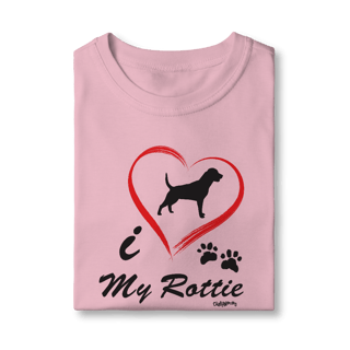 Nome do produto Camiseta Infantil Rottweiler - I Love My Rottie