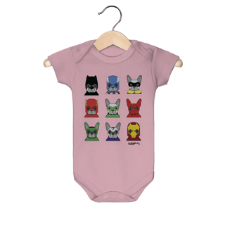 Nome do produto Body Bebê Cachorros Super-Heróis