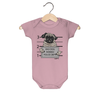 Nome do produto Body Bebê Pug Bad Dog