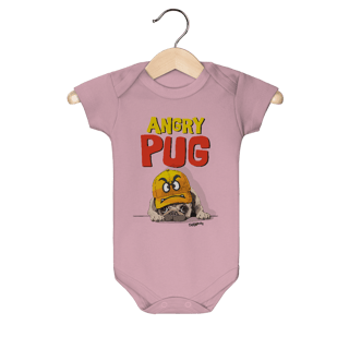 Nome do produto Body Bebê Angry Pug